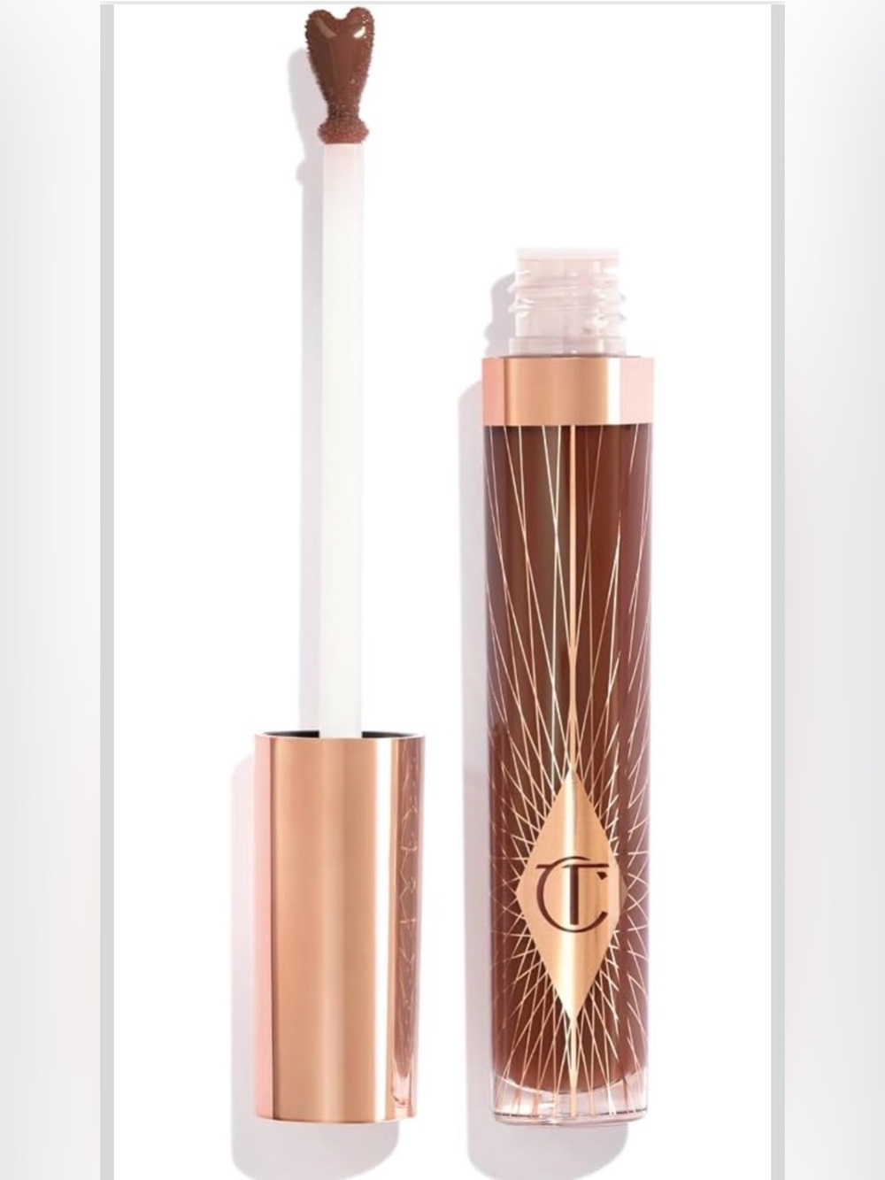 Charlotte Tilbury Sheer Gloss in Warm Brown with Rose-Gold Accents